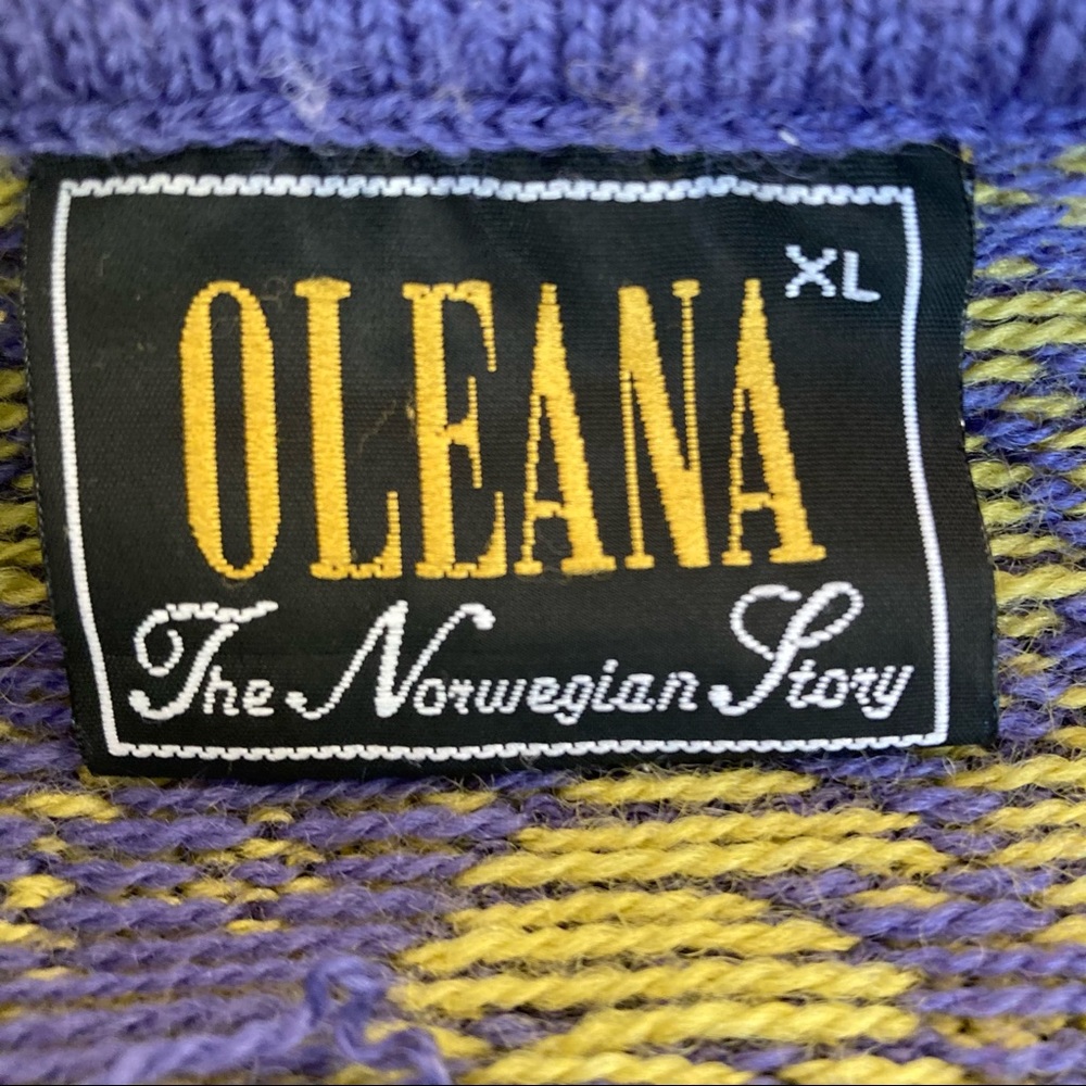 Oleana The Norwegian Story Wool Cardigan Sweater Size XL - Picture 7 of 14